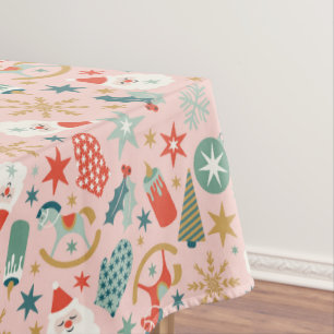 Retro Pastel Christmas  Tablecloth