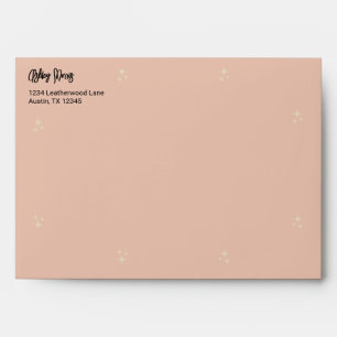 Retro Pastel Dusty Rose Bachelorette Envelope