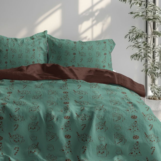 Retro Pastel Duvet Groovy Holiday Bedroom Fun (Retro Pastel Duvet Groovy Holiday Bedroom Fun)