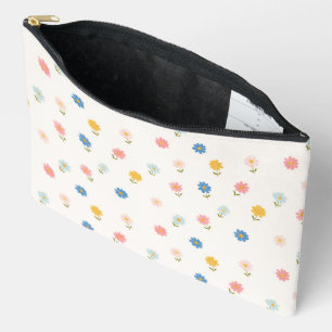 Retro Pastel Floral Baby Accessory Pouch