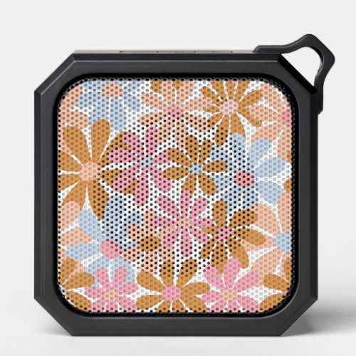 Retro Pastel Groovy Daisy Flower Pattern Bluetooth Speaker