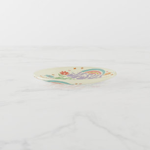 Retro Pastel “Jesus Loves You” Christian Design – Trinket Tray