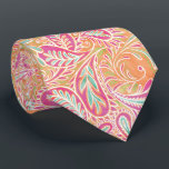 Retro Pastel Pink Paisley Pattern Neck Tie<br><div class="desc">This retro styled neck tie features an intricate paisley pattern with shades of pink,  peach,  aqua blue and light green,  designed by world renowned artist © Tim Coffey.</div>