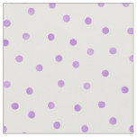 Retro pastel purple white polka dots pattern fabric