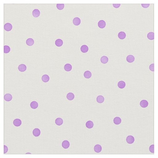 Retro pastel purple white polka dots pattern fabric