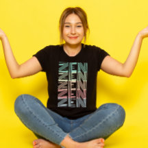 retro pastel ZEN Colorful gradient Yoga black