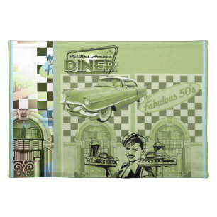 Retro Pastels Diner Cloth Placemat