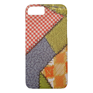 retro patchwork crazy quilt design iPhone 8/7 case