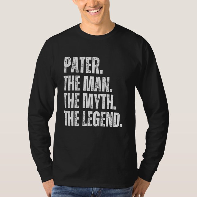 Retro Pater the Man the Myth the Legend Pops Prese T-Shirt (Front)