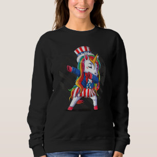 Retro Patriotic USA I American Flag I Retro 4th Ju Sweatshirt