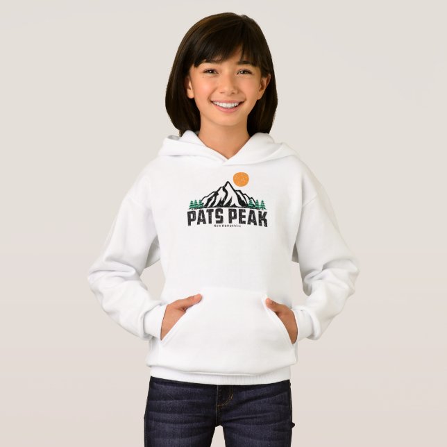Retro Pats Peak Ski Sunset Hoodie (Front Full)