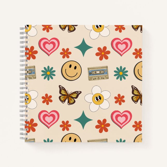 Retro Pattern 01 Notebook (Front)