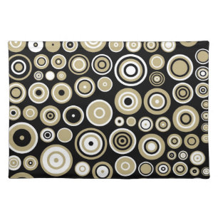 Retro Pattern Abstract Art Placemat