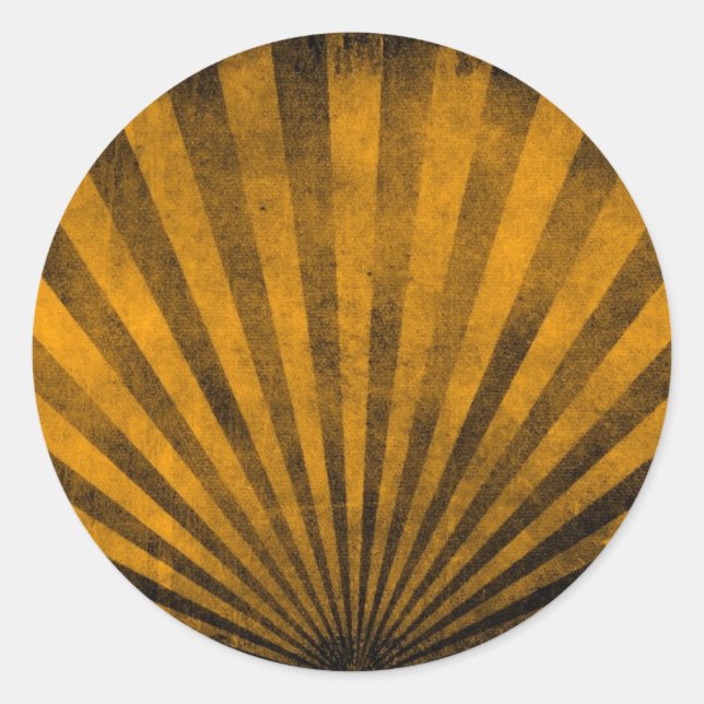 Retro pattern background classic round sticker (Front)