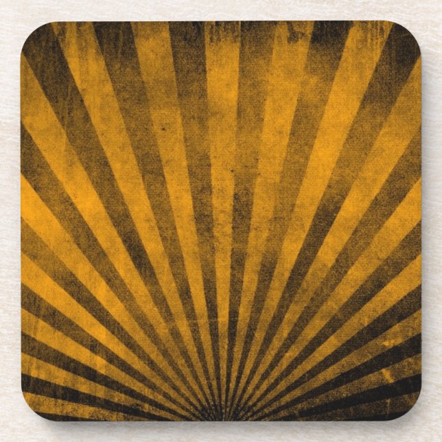 Retro pattern background drink coaster (Front)