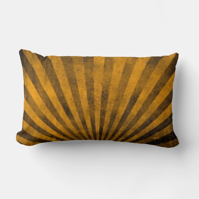 Retro pattern background lumbar pillow (Front)
