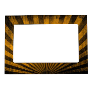 Retro pattern background magnetic picture frame