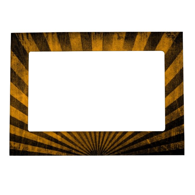 Retro pattern background magnetic picture frame (Front)