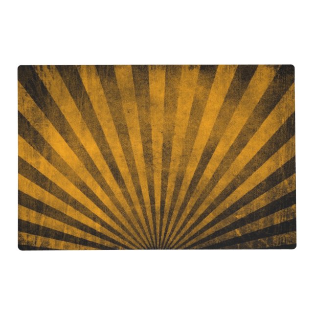 Retro pattern background placemat (Front)