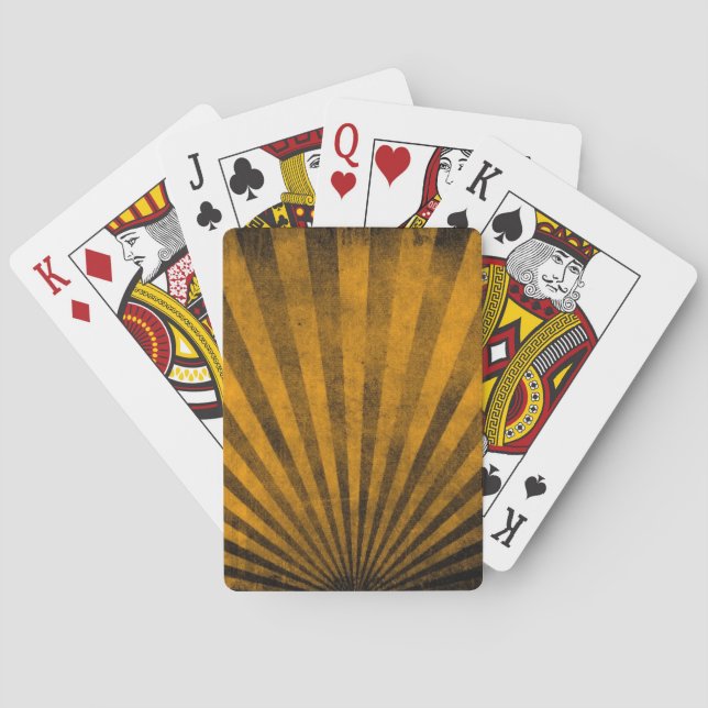 Retro pattern background poker cards (Back)