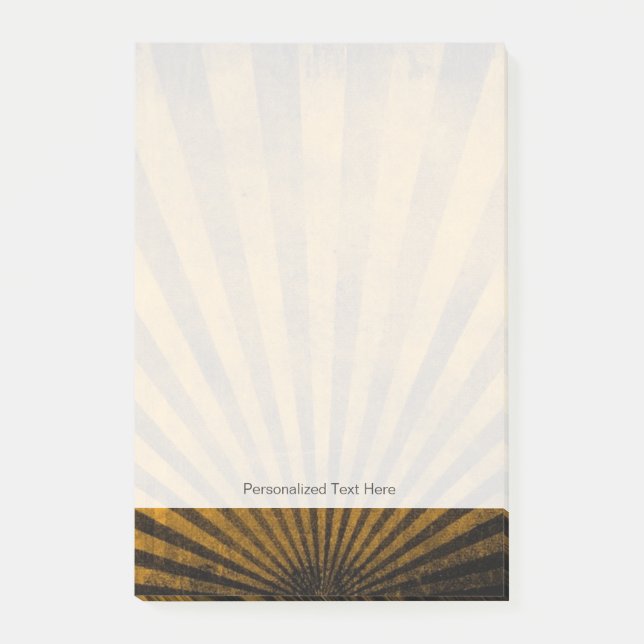 Retro pattern background post-it notes (Front)