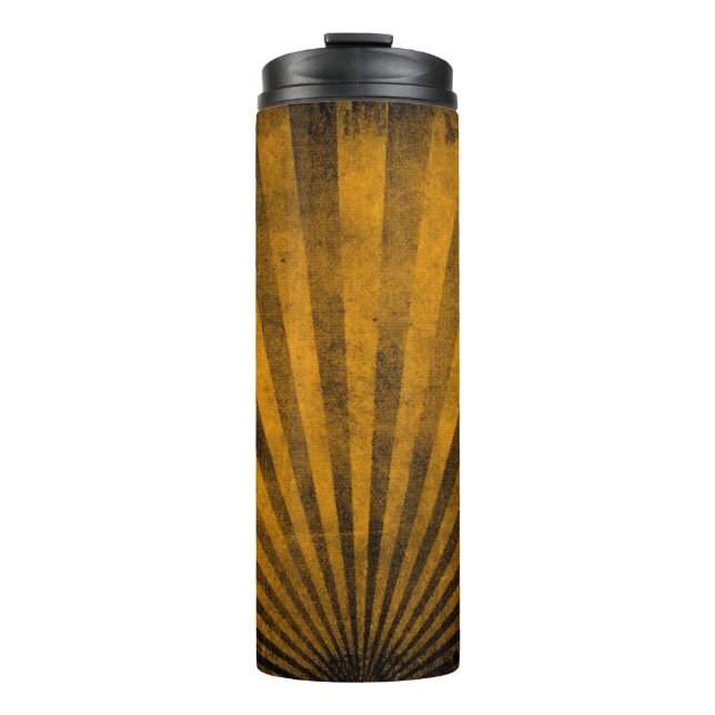 Retro pattern background thermal tumbler (Front)