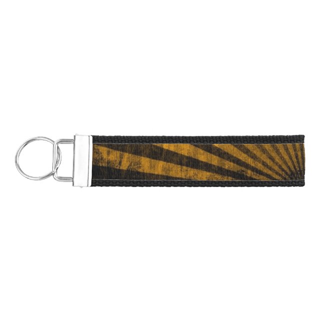 Retro pattern background wrist keychain (Keys on Left)