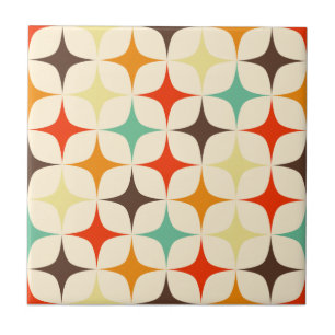Retro pattern ceramic tile