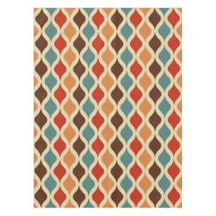 Retro pattern colored tablecloth
