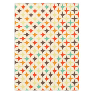 Retro pattern colored tablecloth