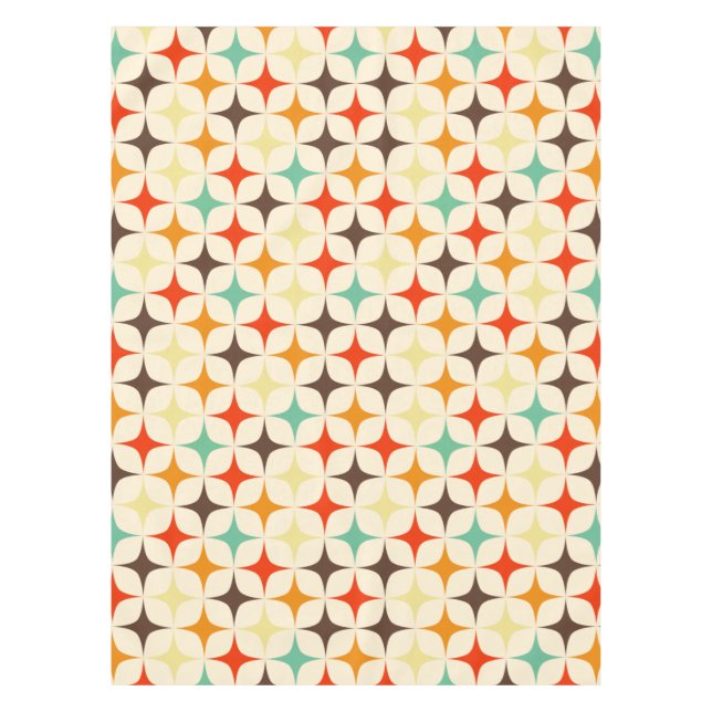 Retro pattern colored tablecloth (Front)