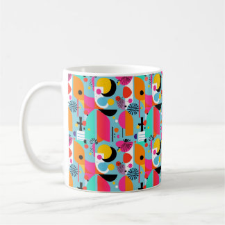 Retro pattern design  coffee mug