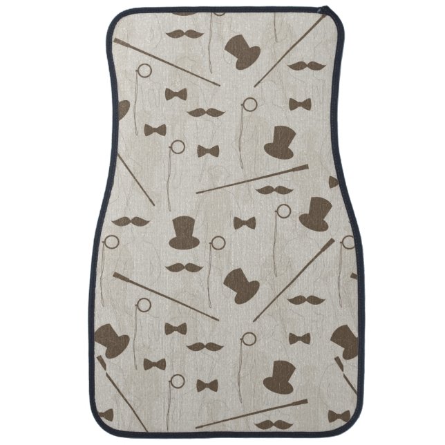 Retro pattern for man 2 car mat (Front)