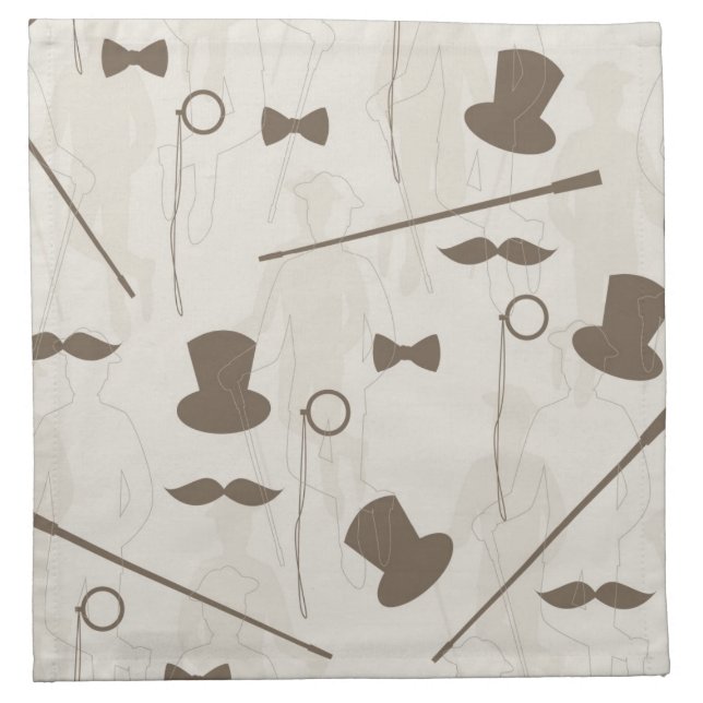 Retro pattern for man 2 cloth napkin (Front)