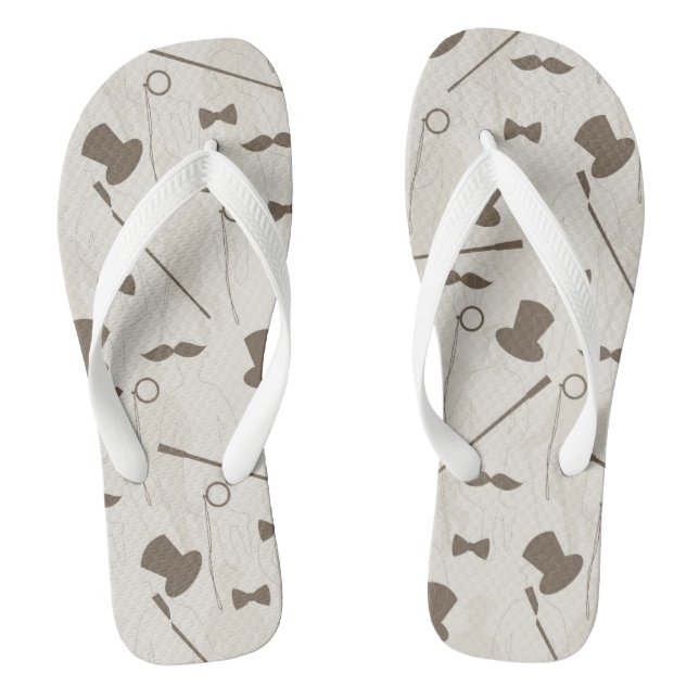 Retro pattern for man 2 flip flops (Footbed)