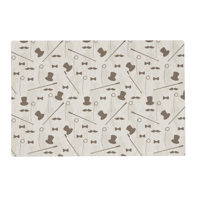 Retro pattern for man 2 placemat (Front)