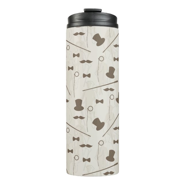 Retro pattern for man 2 thermal tumbler (Front)