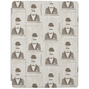 Retro pattern for man iPad smart cover