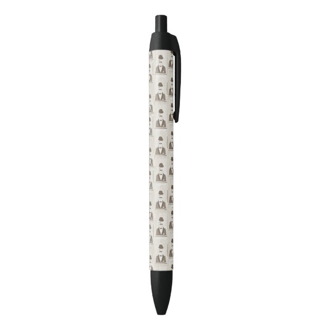 Retro pattern for man pen (Bottom (Vertical))