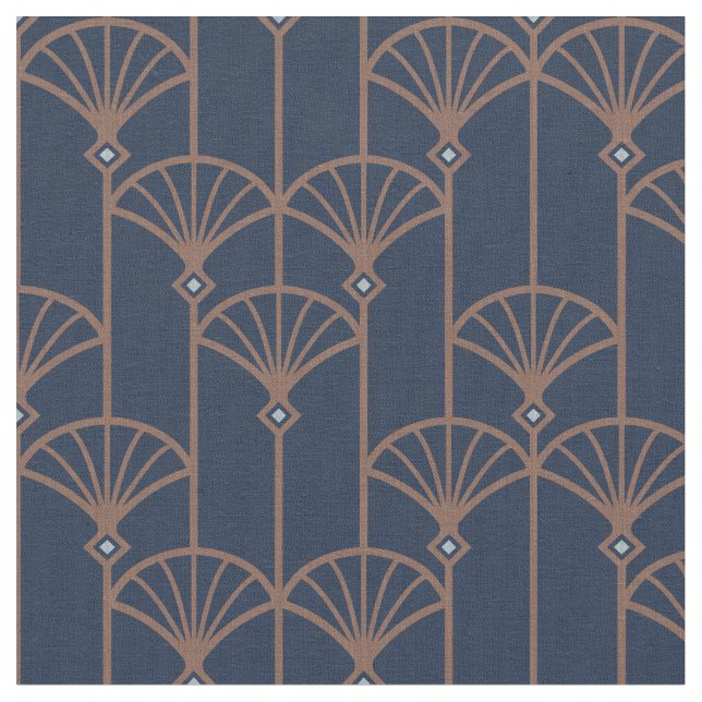 Retro pattern in Art deco style. Fabric (Close Up)