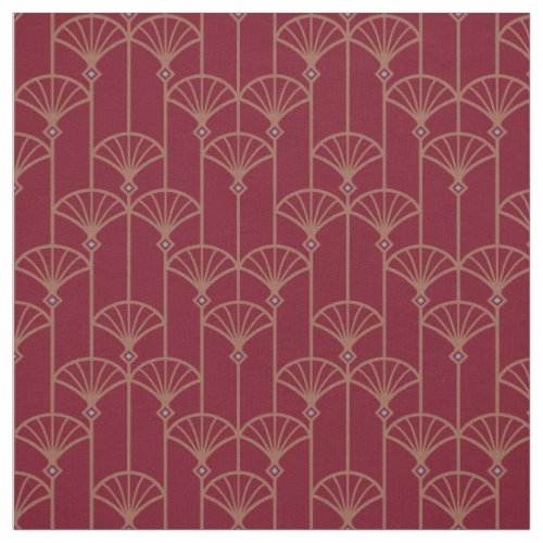 Retro pattern in Art deco style Fabric