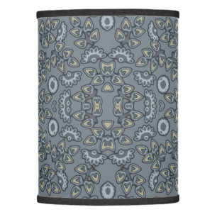 Retro pattern in gray lamp shade