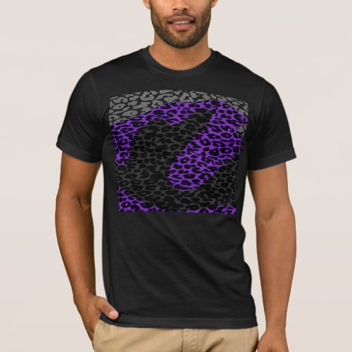 Retro pattern leopard fur texture T_Shirt