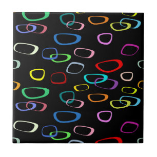 Retro pattern on ceramic tile