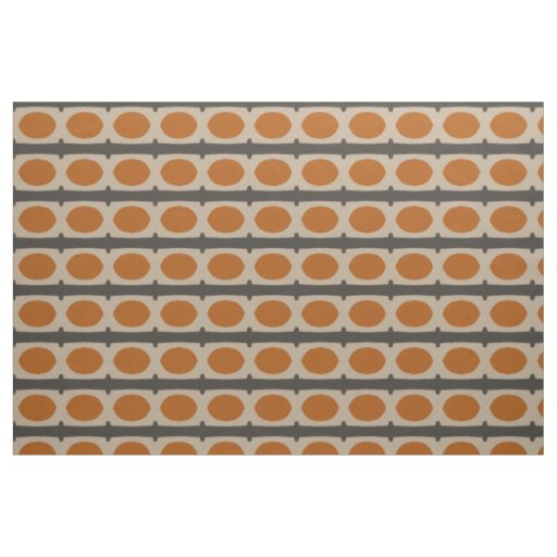 Retro pattern orange fabric