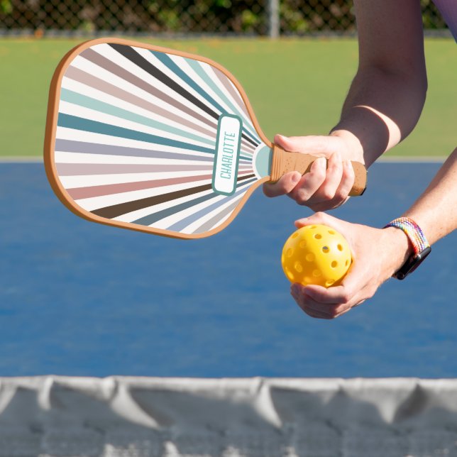 Retro Pattern Pickleball Paddle (Insitu)