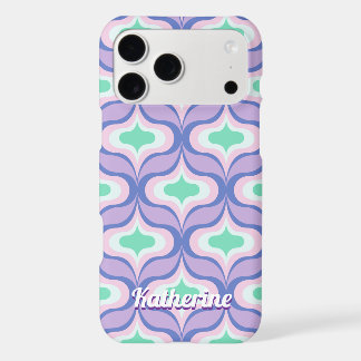 Retro Pattern Purple iPhone 17 Pro Max Case