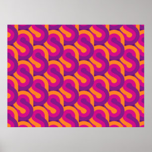Retro pattern retro pattern poster