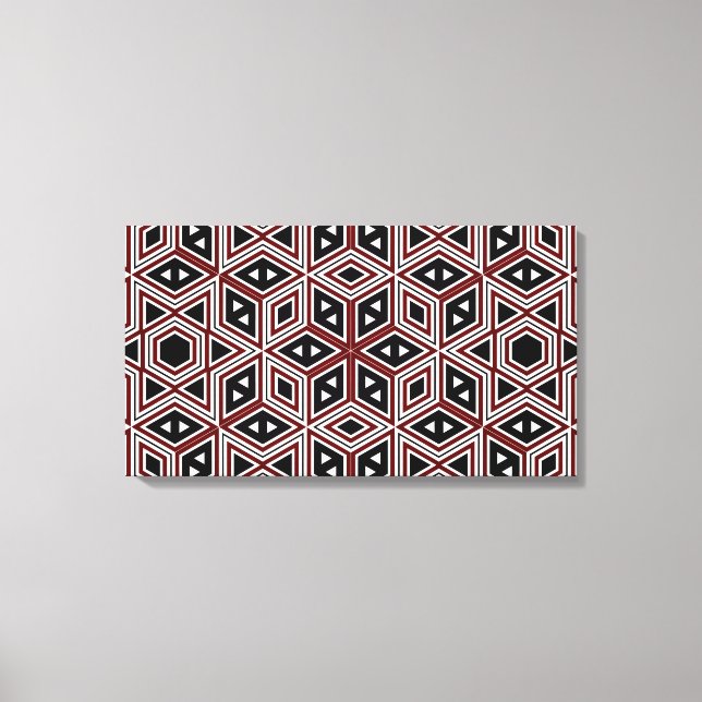 Retro Pattern Seamless Art Canvas #2 Print (Front)