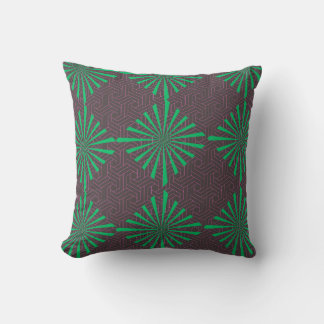 Retro pattern throw pillow